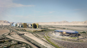 A rendering shows how the proposed domed stadium for Las Vegas might look. (Courtesy: MANICA Architecture)